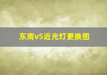 东南v5近光灯更换图