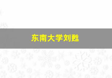 东南大学刘甦