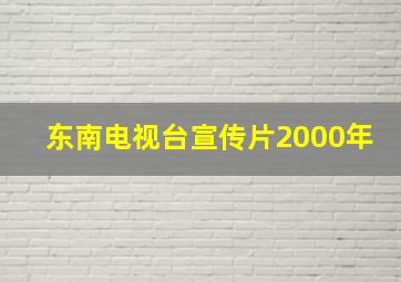 东南电视台宣传片2000年