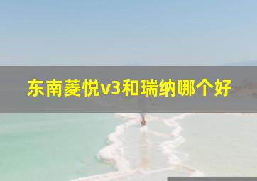 东南菱悦v3和瑞纳哪个好