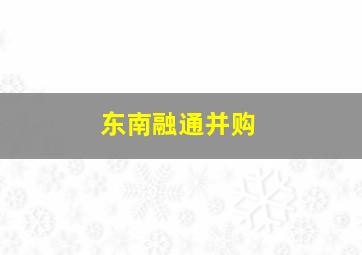 东南融通并购