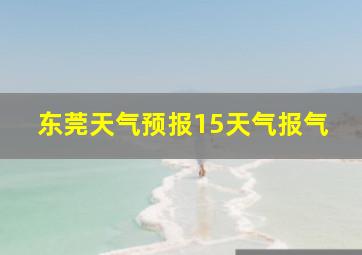 东莞天气预报15天气报气