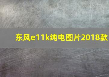 东风e11k纯电图片2018款