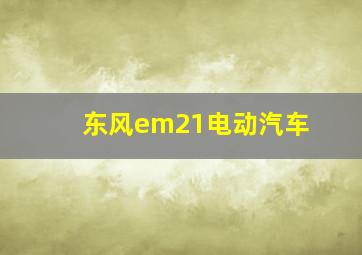 东风em21电动汽车