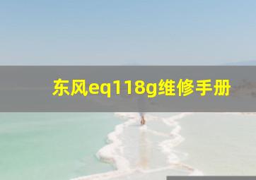 东风eq118g维修手册