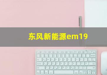 东风新能源em19