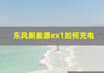 东风新能源ex1如何充电