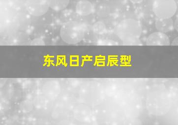 东风日产启辰型