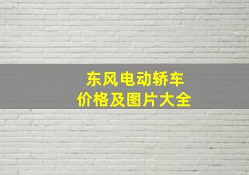 东风电动轿车价格及图片大全