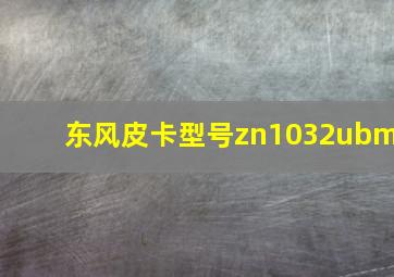 东风皮卡型号zn1032ubm