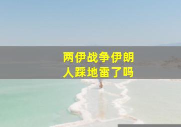 两伊战争伊朗人踩地雷了吗