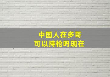 中国人在多哥可以持枪吗现在