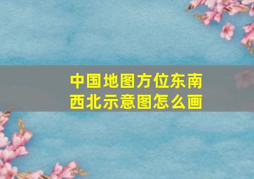 中国地图方位东南西北示意图怎么画