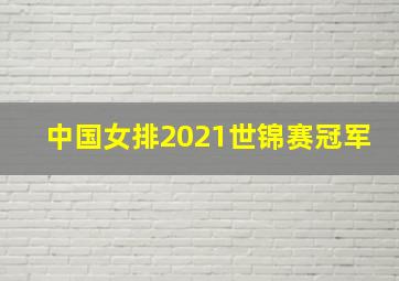 中国女排2021世锦赛冠军