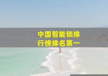 中国智能锁排行榜排名第一