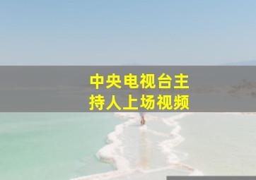 中央电视台主持人上场视频