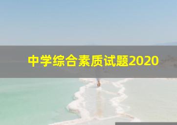 中学综合素质试题2020