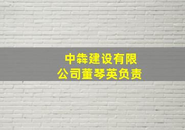 中犇建设有限公司董琴英负责