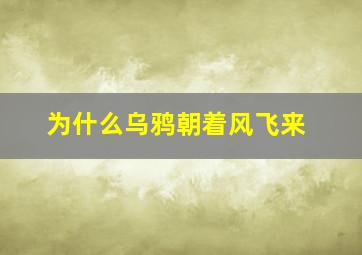 为什么乌鸦朝着风飞来