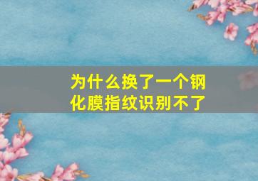 为什么换了一个钢化膜指纹识别不了