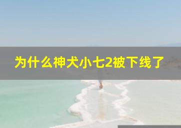 为什么神犬小七2被下线了