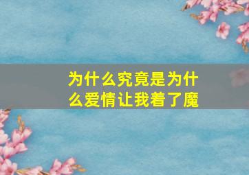 为什么究竟是为什么爱情让我着了魔