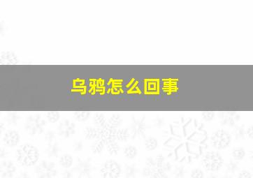 乌鸦怎么回事