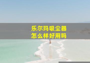 乐尔玛吸尘器怎么样好用吗