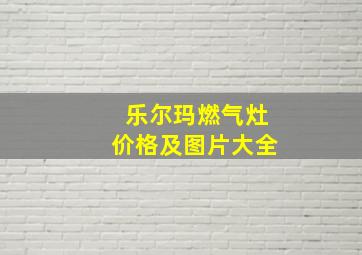 乐尔玛燃气灶价格及图片大全