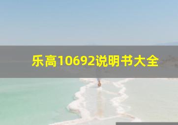 乐高10692说明书大全