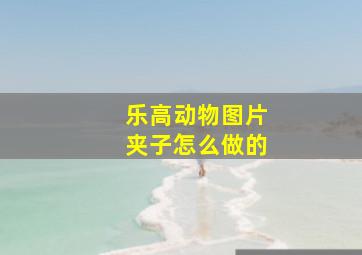 乐高动物图片夹子怎么做的