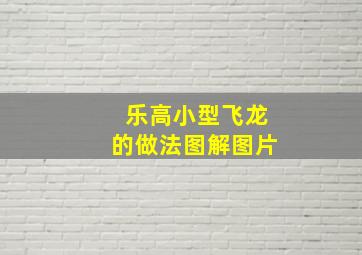 乐高小型飞龙的做法图解图片