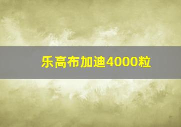 乐高布加迪4000粒