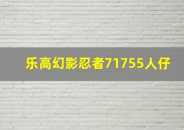 乐高幻影忍者71755人仔