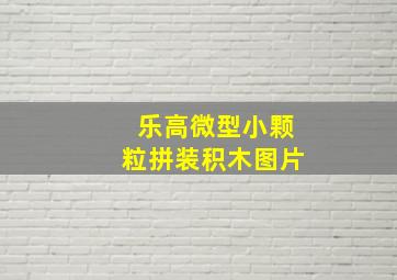 乐高微型小颗粒拼装积木图片