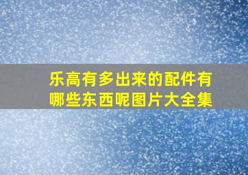 乐高有多出来的配件有哪些东西呢图片大全集