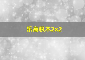 乐高积木2x2