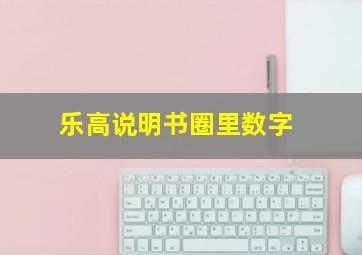 乐高说明书圈里数字