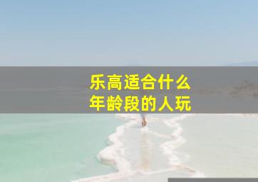 乐高适合什么年龄段的人玩