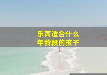 乐高适合什么年龄段的孩子