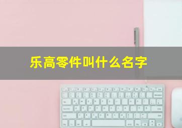 乐高零件叫什么名字