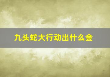 九头蛇大行动出什么金