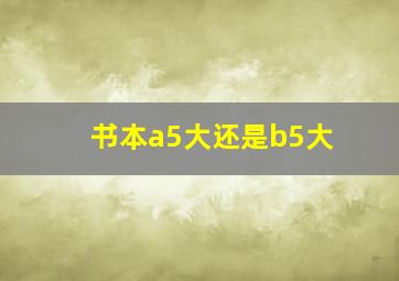 书本a5大还是b5大