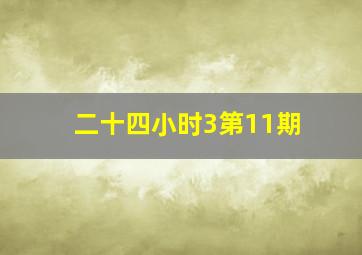 二十四小时3第11期