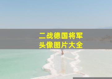 二战德国将军头像图片大全