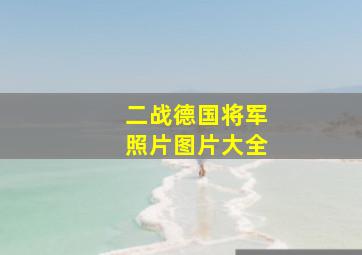 二战德国将军照片图片大全