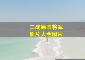 二战德国将军照片大全图片