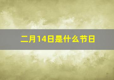 二月14日是什么节日