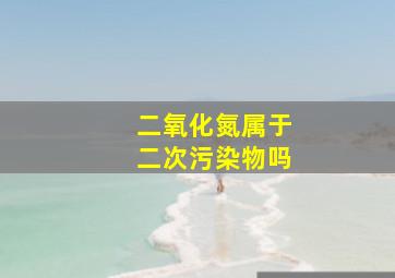 二氧化氮属于二次污染物吗