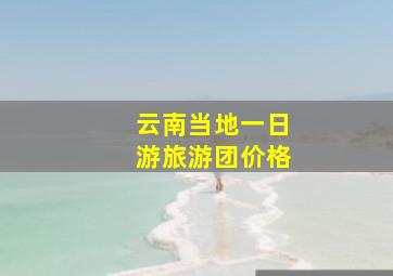 云南当地一日游旅游团价格